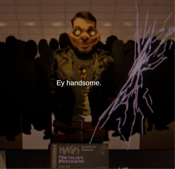 A character cameo in MAS-Q